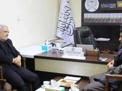 رایزنی کاظمی قمی با رئیس اداره خط آهن افغانستان