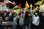 تجمع شبانه مردم قم در حمایت از حمله ایران به رژیم اشغالگر قدس