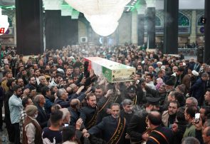 وداع جمکرانیان با پیکر مطهر شهید گمنام دفاع مقدس