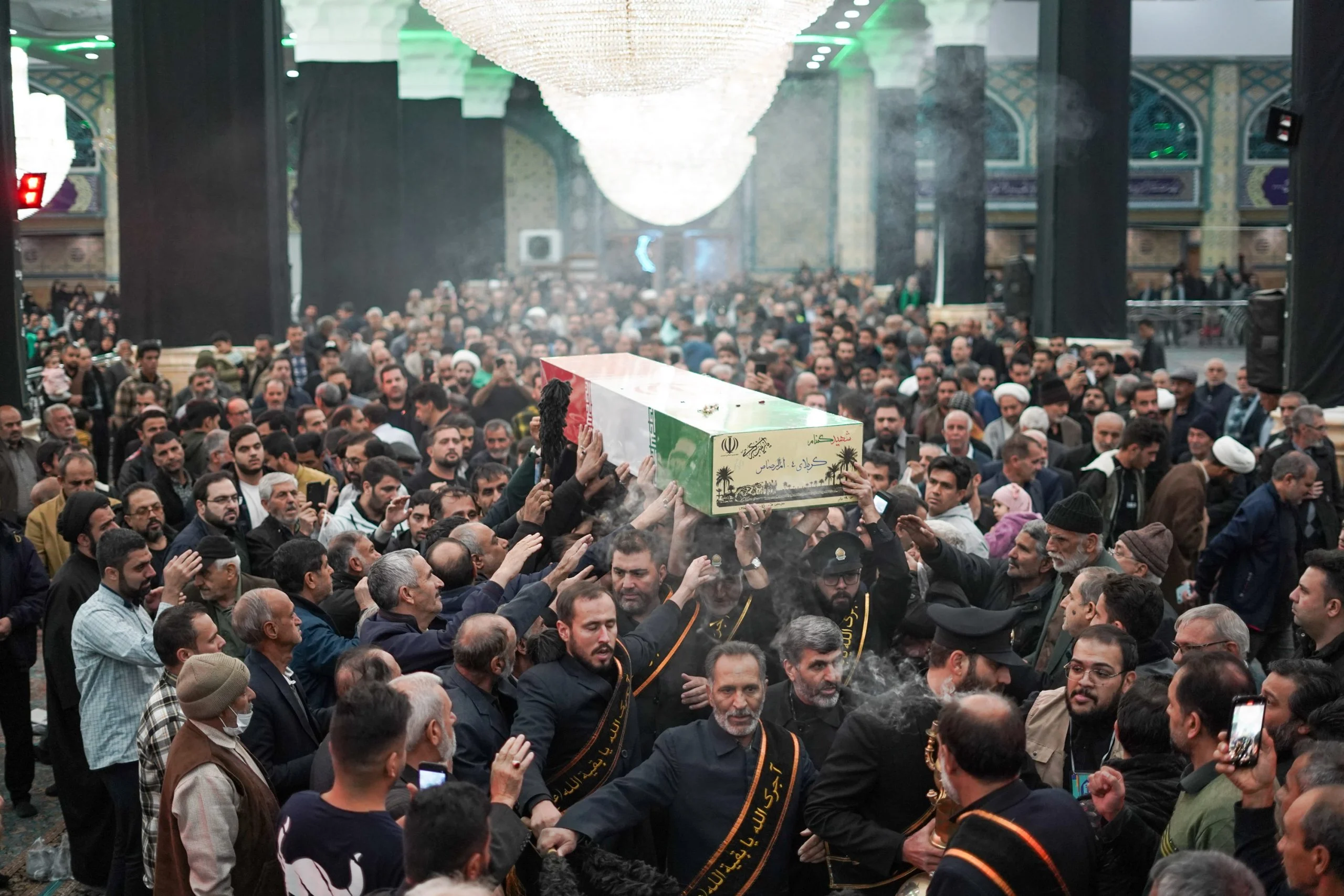 وداع جمکرانیان با پیکر مطهر شهید گمنام دفاع مقدس