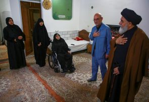 دیدار تولیت مسجد جمکران با بازماندگان خانواده شهید «جنگ رمضان»