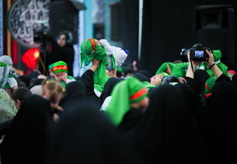 مراسم شیرخوارگان حسینی در مسجد مقدس جمکران