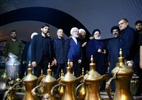 حضور آیت الله اعرافی در زیارت اربعین و تقدیر از مواکب